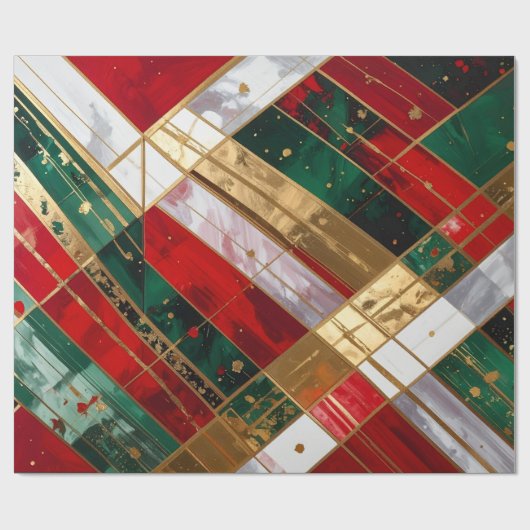 Weihnachtsband Geschenkpapier (Flach)