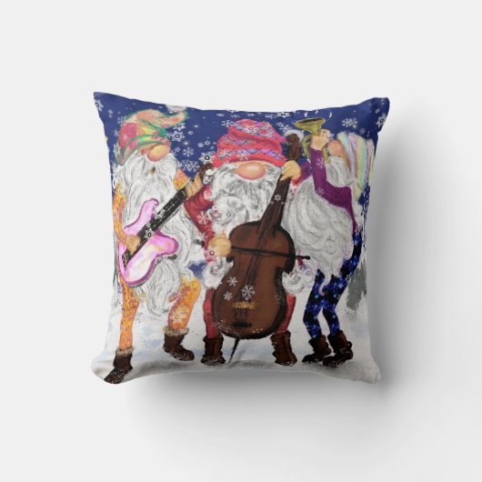 Weihnachtsband - Happy Song Kissen (Vorderseite)