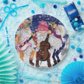 Weihnachtsband - Happy Song Pappteller (Party)