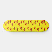 Weihnachtsband in Gelb Skateboard (Horizontal)
