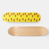 Weihnachtsband in Gelb Skateboard (Horizontal)