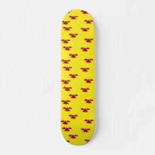 Weihnachtsband in Gelb Skateboard