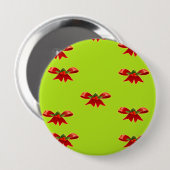 Weihnachtsband in hellgrün button (Vorne & Hinten)