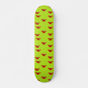 Weihnachtsband in hellgrün skateboard