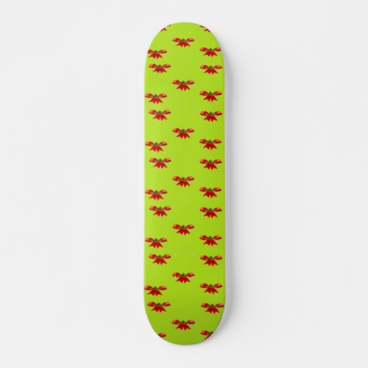 Weihnachtsband in hellgrün skateboard (Vorne)