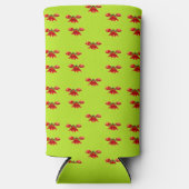 Weihnachtsband in leuchtgrün selters dosenkühler (Vorderseite)