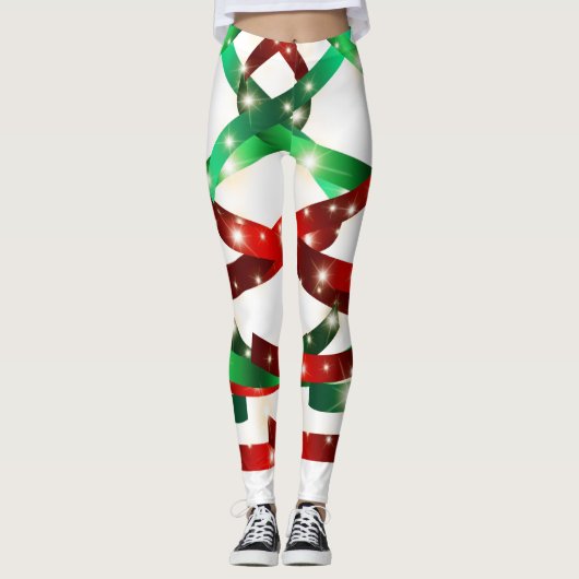 Weihnachtsband Leggings (Vorderseite)