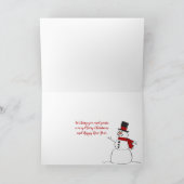 Weihnachtsband mit Bugbügel Karte (Innenseite)