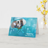 Weihnachtsband mit Bugbügel Karte (Gelbe Blume)