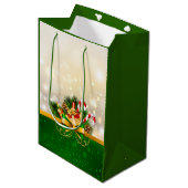 Weihnachtsband Mittlere Geschenktüte (Vorderseite Schrägansicht)