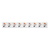 Weihnachtsband, Snowman Satinband (Vorderseite)