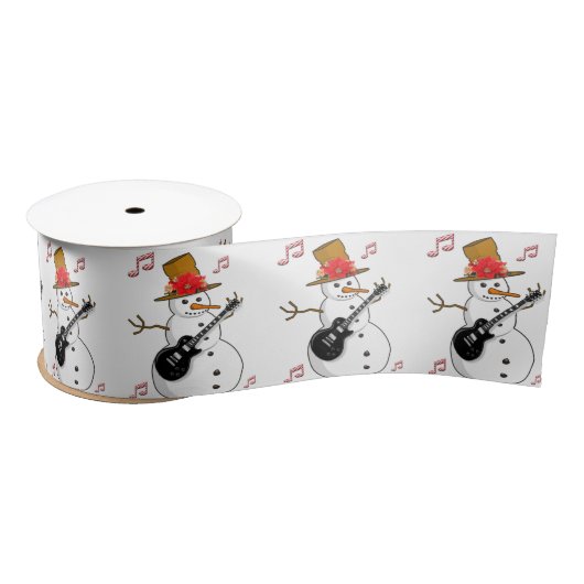 Weihnachtsband, Snowman Satinband (Spule)