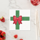 Weihnachtsband und Bugband Serviette (Beispiel)