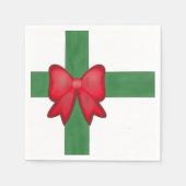 Weihnachtsband und Bugband Serviette (Vorderseite)