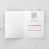 Weihnachtsband und Kardinal Bird Karte (Innenseite)