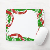 Weihnachtsband- und -schneeflockeschablone mousepad (Mit Mouse)
