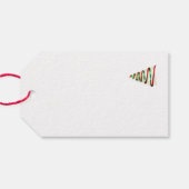 Weihnachtsbandbaum Geschenkanhänger (Rückseite Horizontal)