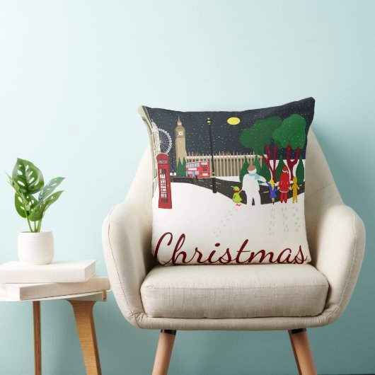 Weihnachtsbande in London Cushion Kissen (Stuhl )