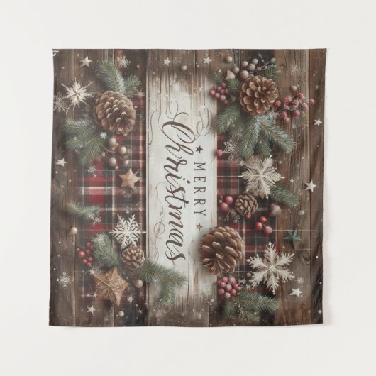 Weihnachtsbände Wandteppich (Vorderseite (Horizontal))