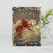 Weihnachtsbände, Weihnachtsweihnachtsweihnachtsbet Einladung (Stehend Vorderseite)