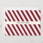 Weihnachtsbänder aus Zuckerrohr Foto Feiertagskarte (Rückseite)