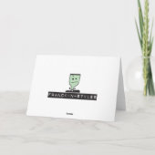 Weihnachtsbänder Feiertagskarte (Rückseite)