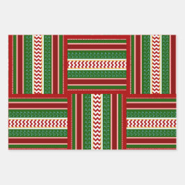 Weihnachtsbänder Geschenkartikel Trio Geschenkpapier Set