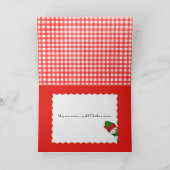 Weihnachtsbänder und -schmuck feiertagskarte (Innenseite)