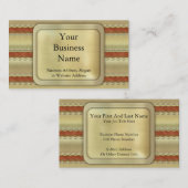 Weihnachtsbänder Visitenkarte (Vorne/Hinten)