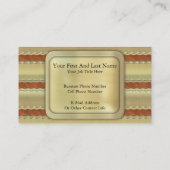 Weihnachtsbänder Visitenkarte (Rückseite)