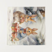 Weihnachtsbänder Wandteppich (Vorderseite (Horizontal))