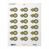 Weihnachtsbanjo - Geschenkstempel Adressaufkleber (Vorne)