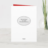 Weihnachtsbank Karte (Rückseite)