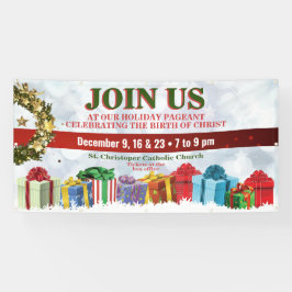 Weihnachtsbanner für Kirchen- oder Feiertagsfeste Banner