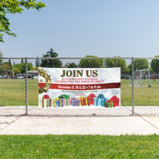 Weihnachtsbanner für Kirchen- oder Feiertagsfeste Banner (Insitu)
