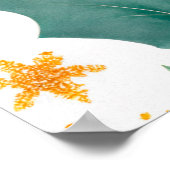 Weihnachtsbanner mit Wasserfarbe Poster (Ecke)