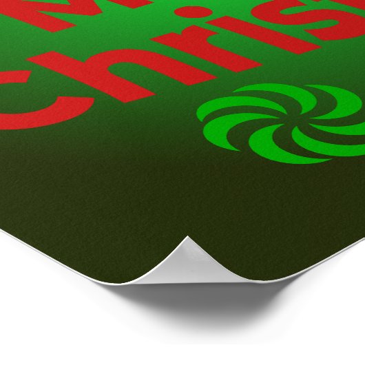 Weihnachtsbanner Poster (Ecke)
