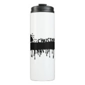 Weihnachtsbanner Thermosbecher (Vorderseite)