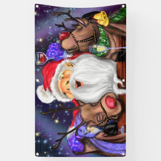 Weihnachtsbanner und Reindeers Banner (Vertikal)