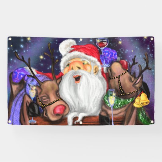Weihnachtsbanner und Reindeers Banner (Horizontal)