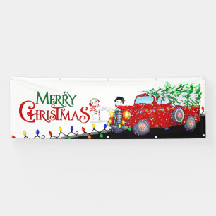 Weihnachtsbannerweihnachtslandschaft und Baum Banner