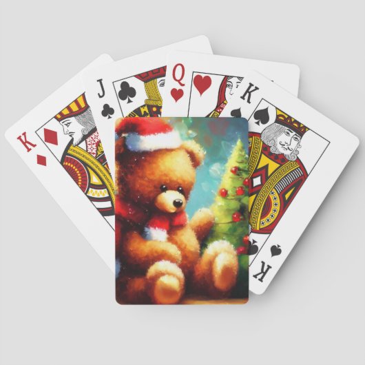 Weihnachtsbär (1) spielkarten (Rückseite)