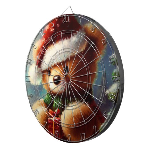 Weihnachtsbär (2) dartscheibe (Vorderseite rechts)