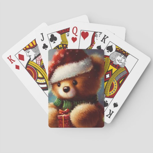 Weihnachtsbär (2) spielkarten (Rückseite)