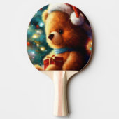 Weihnachtsbär (3) tischtennis schläger (Rückseite)