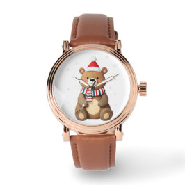 Weihnachtsbär Armbanduhr