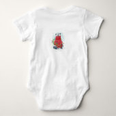 Weihnachtsbär Baby Strampler (Rückseite)