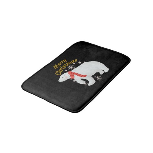 Weihnachtsbär Badematte (Schrägansicht)