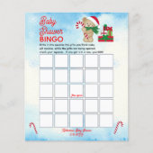 Weihnachtsbär Bearly Wait Boy Baby Dusche Bingo (Vorderseite)