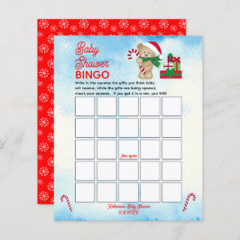Weihnachtsbär Bearly Wait Boy Baby Dusche Bingo
